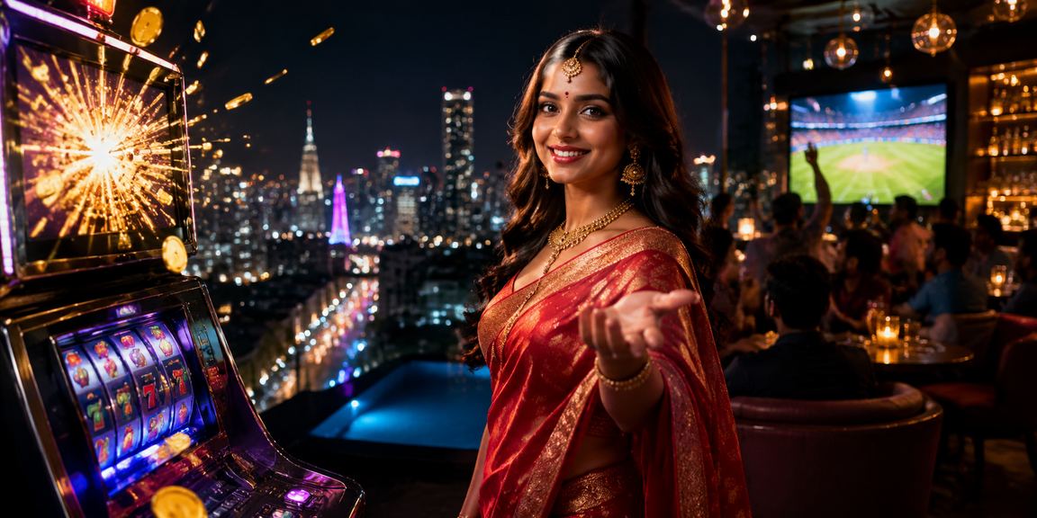 Mumbai cricket betting scene with player in saree